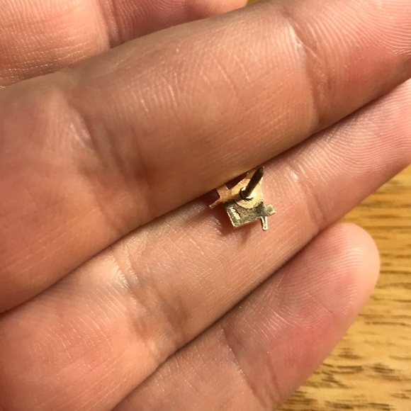 Vintage 14k gold Masonic tie pin and collar pin - Picture 7 of 8